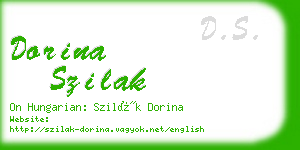 dorina szilak business card